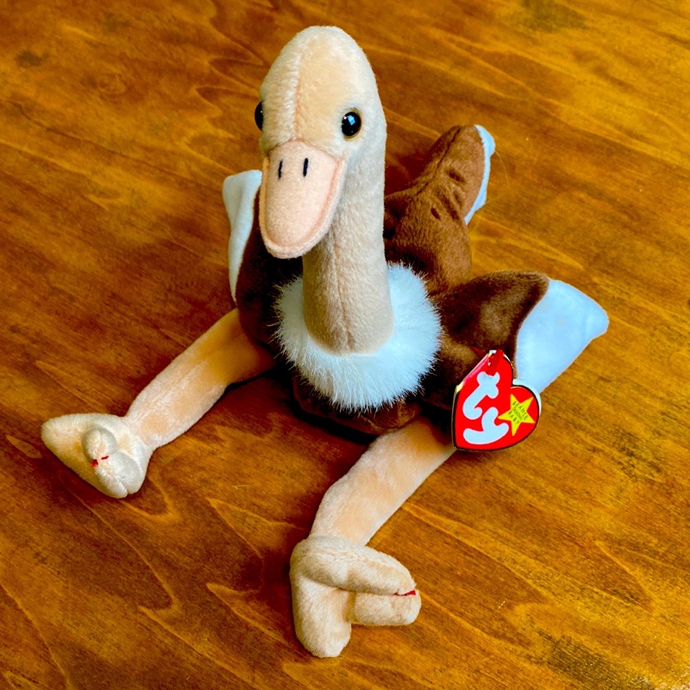 TY Beanie Baby Stretch the Ostrich